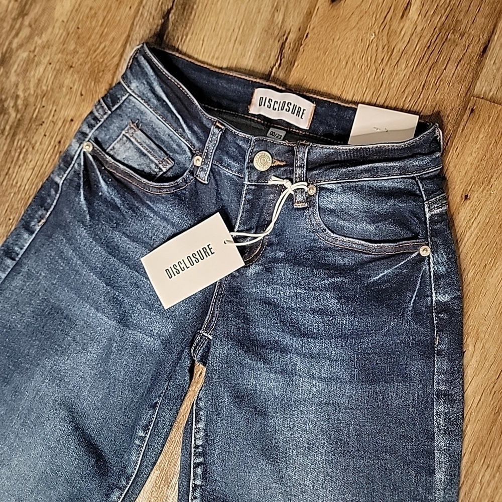 Wide Leg Denim Jeans - Picture 2 of 9